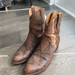 Tecovas Limited Edition - The Bodie Sport Rust Python Leather Men's Boots